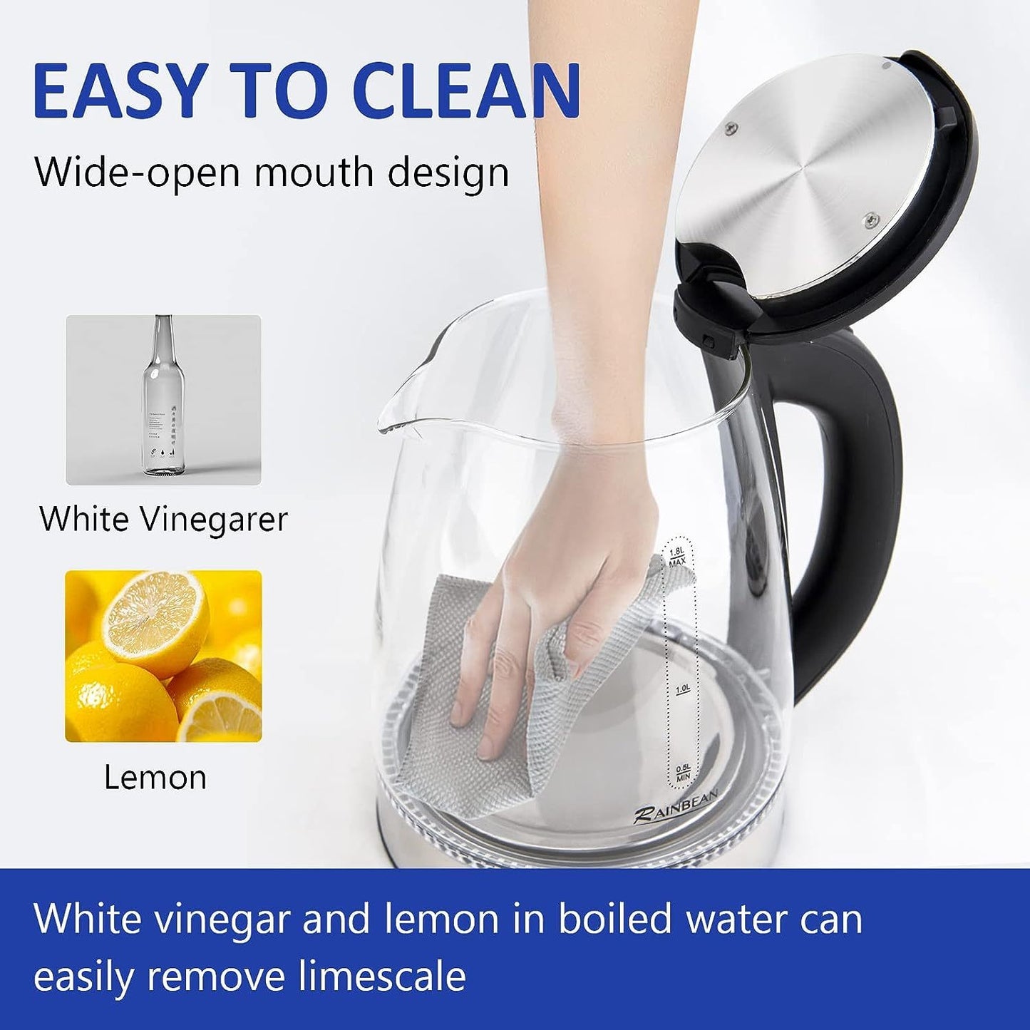 Electric Kettle Water Boiler 1.8L