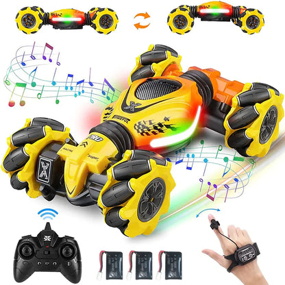 Coche acrobático RC 4x4 con control remoto por radio de 2,4 G
