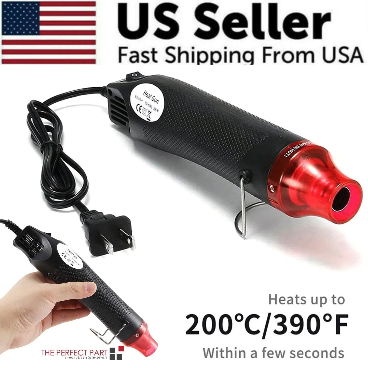 Mini Heat Gun DIY Electric Nozzles Tool Hot Air Gun