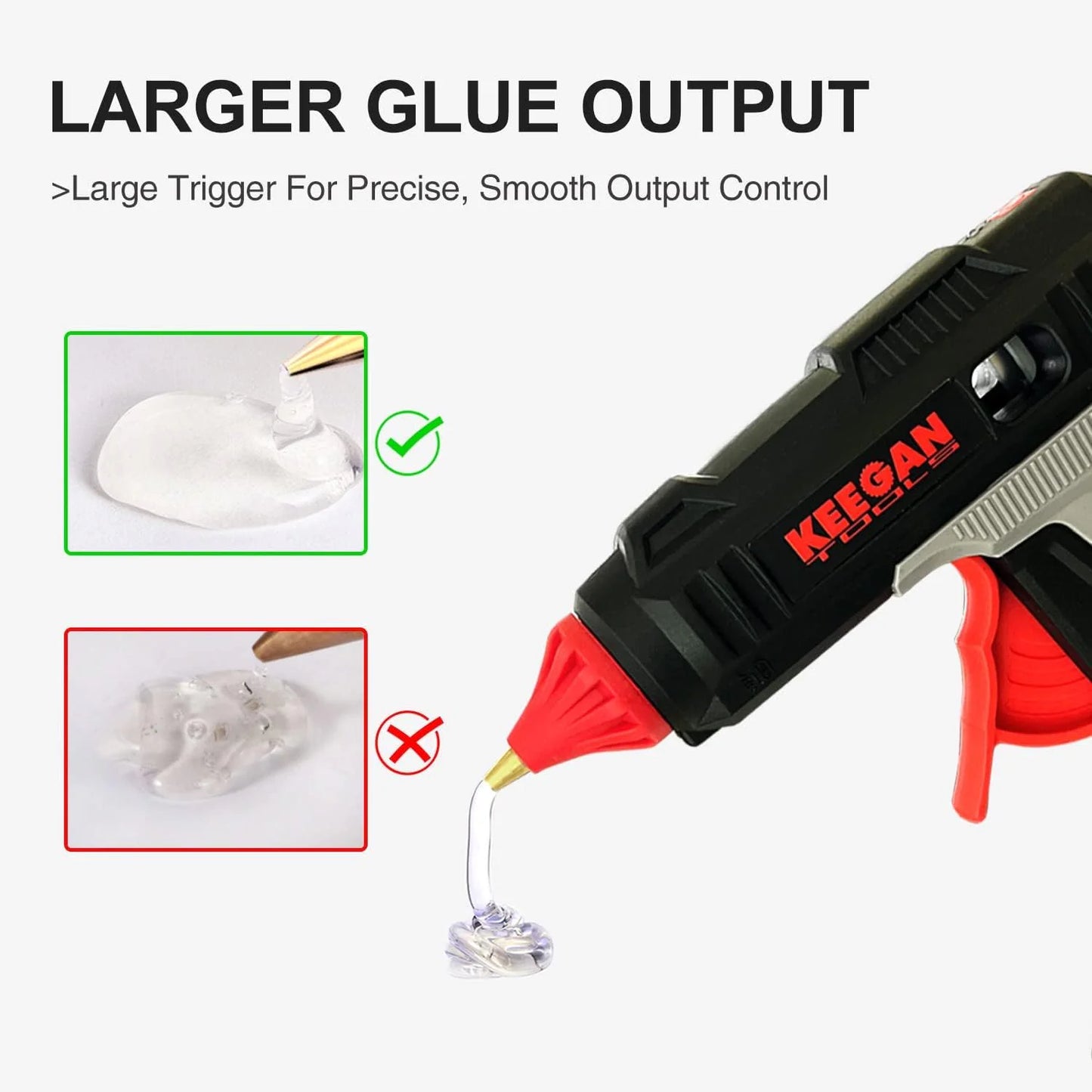 Full Size Cordless Professional 20V Hot Melt Glue Gun Kit