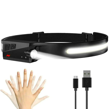 LED Headlamp USB Rechargeable Headlight