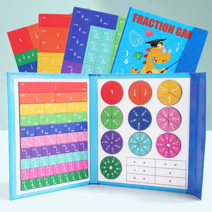 Children Magnetic Fraction Learning Math Toys