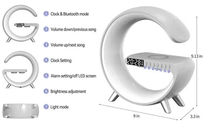 Multifunction Lamp With Speaker And Wireless Charging